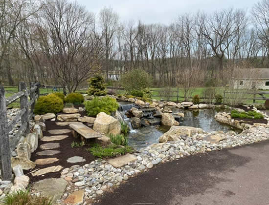 Professional Landscape Design Services Chester Springs, Glenmoore, Exton, Downingtown. Offering Lawn Care & Landscape Services for Chester Springs, Eagleview and Exton Pennsylvania