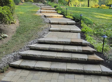 hardscape patio paver installation